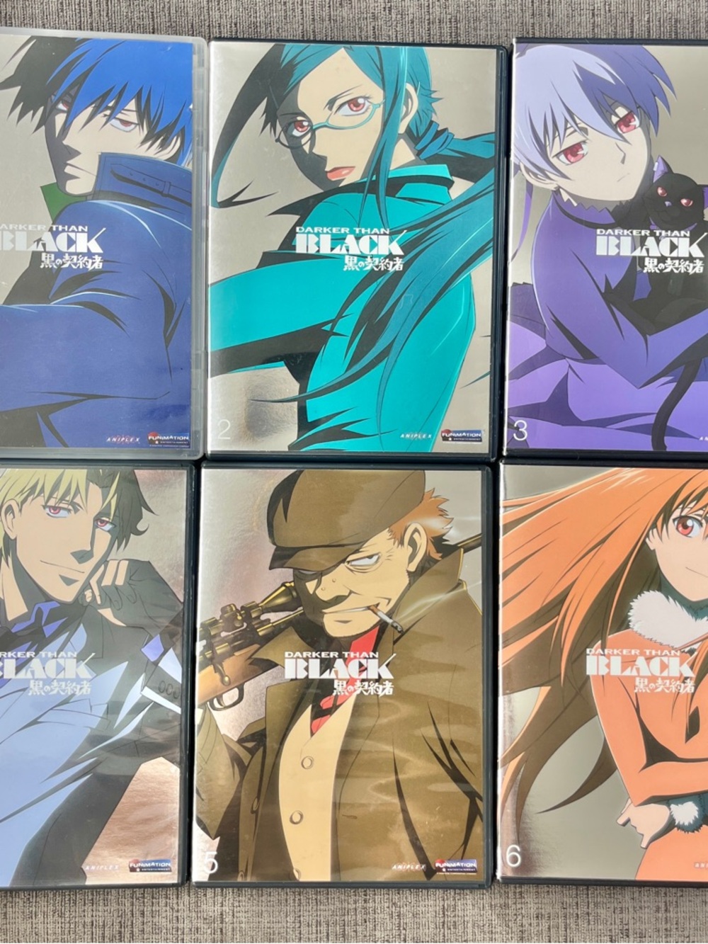 Darker Than Black Complete Season Volumes 1-6 DVD Set Anime